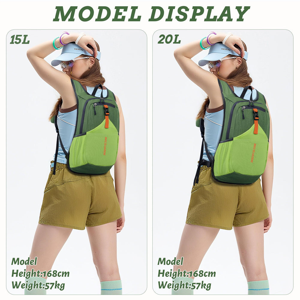BECOJADDE breathable mesh shoulder straps ensure comfort during long hikes.