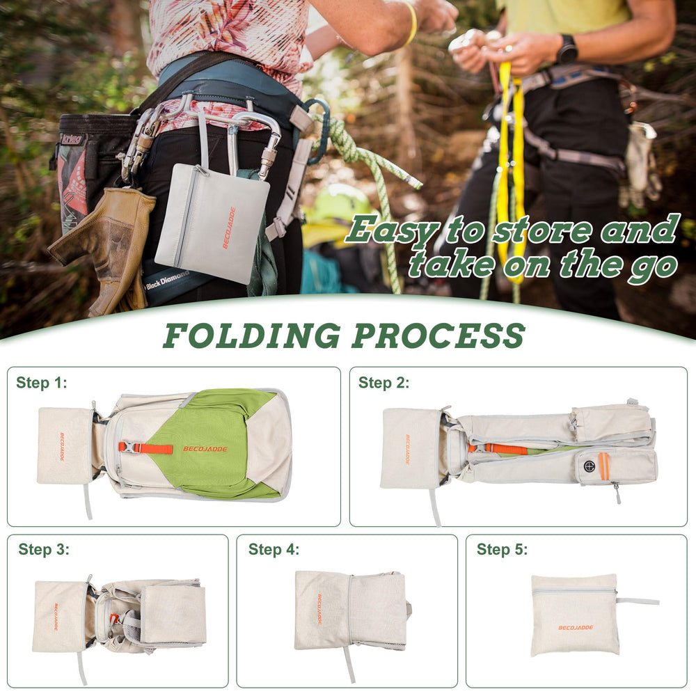 BECOJADDE 20L rear anti-theft pocket keeps valuables secure.
