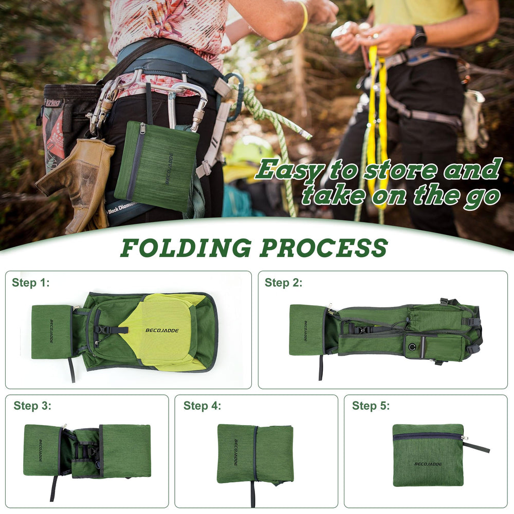 BECOJADDE 20L anti-theft pocket helps secure valuables while traveling.