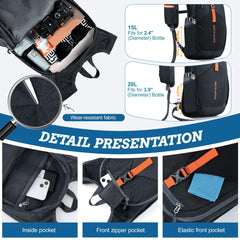 BECOJADDE adjustable chest belt with whistle offers secure fit and safety cues during hikes.