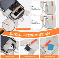 BECOJADDE 20L backpack folds into its own pocket for ultra-compact travel packing.