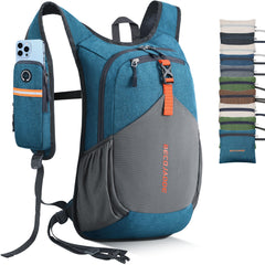 BECOJADDE 20L backpack left strap pocket for quick phone access on hikes