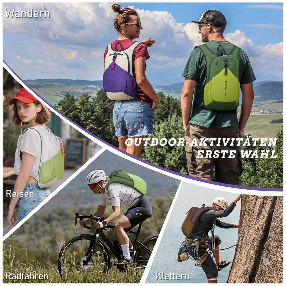 BECOJADDE 20L backpack versatile for hiking travel and daily use
