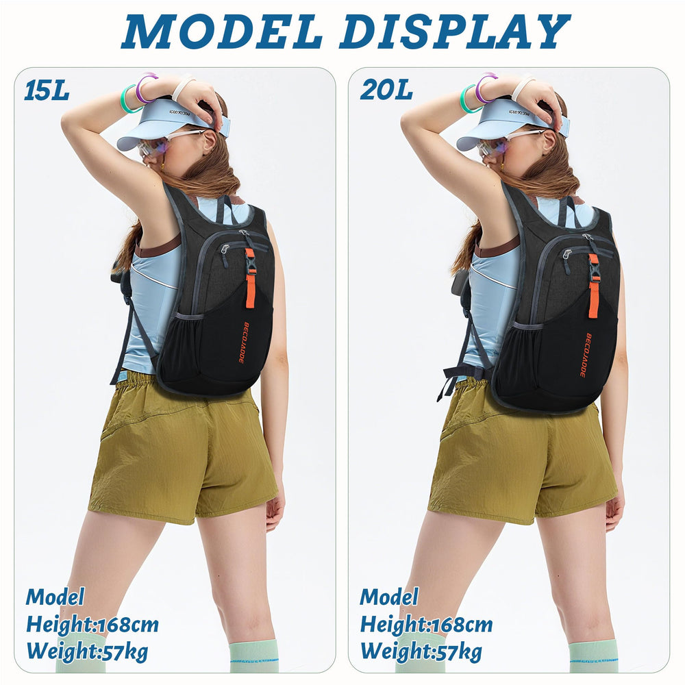 BECOJADDE organized multi-pocket layout keeps essentials neatly accessible mid-hike.