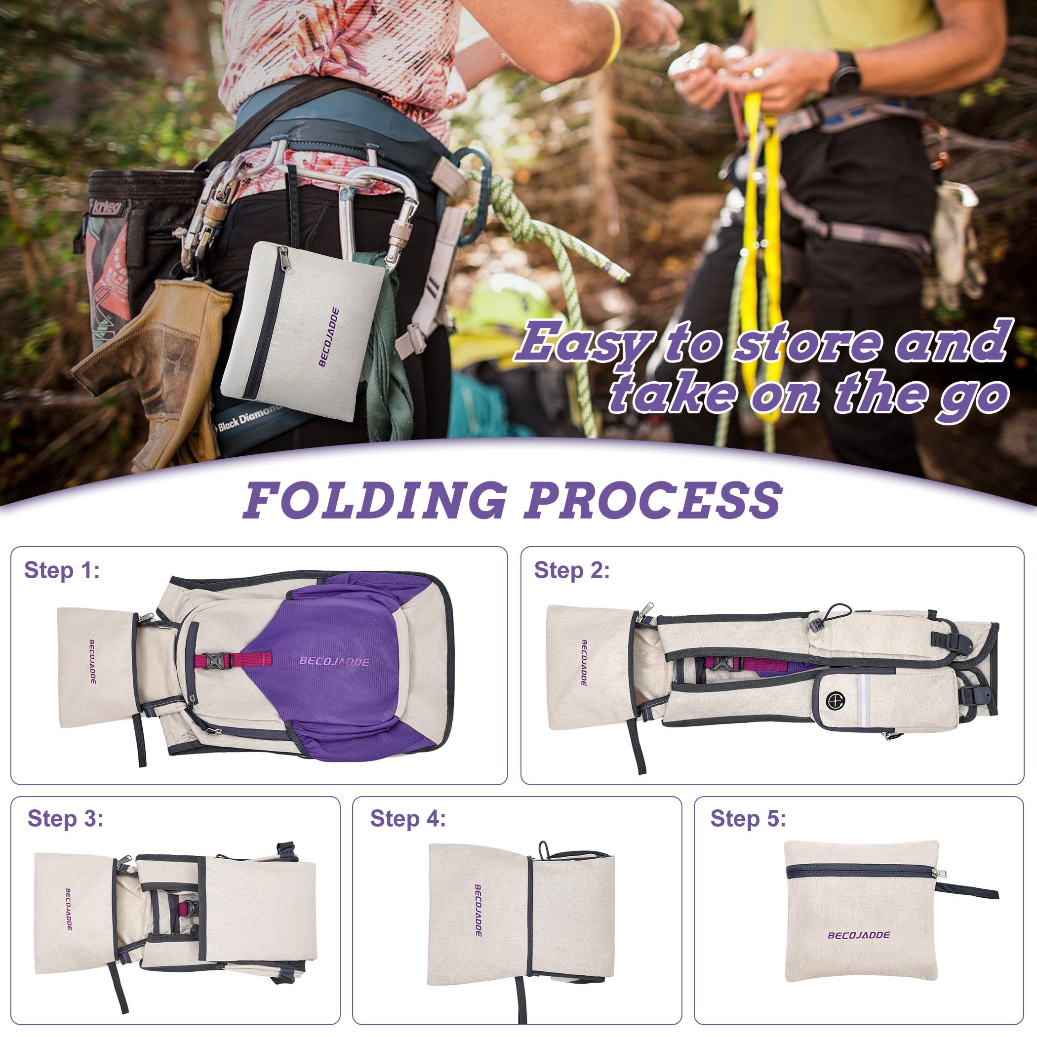 BECOJADDE tear-resistant fabric stands up to abrasions on rugged trails