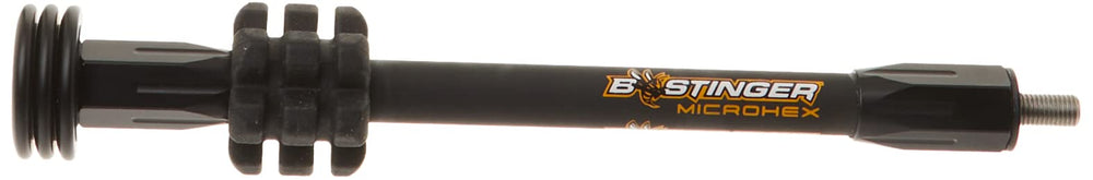 Bee Stinger stabilizer with weights included demonstrates balanced setup for customization