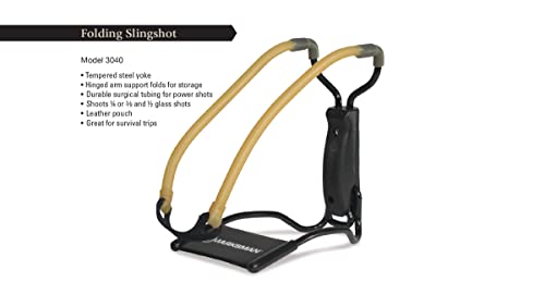 Folded Beeman folding slingshot for compact storage