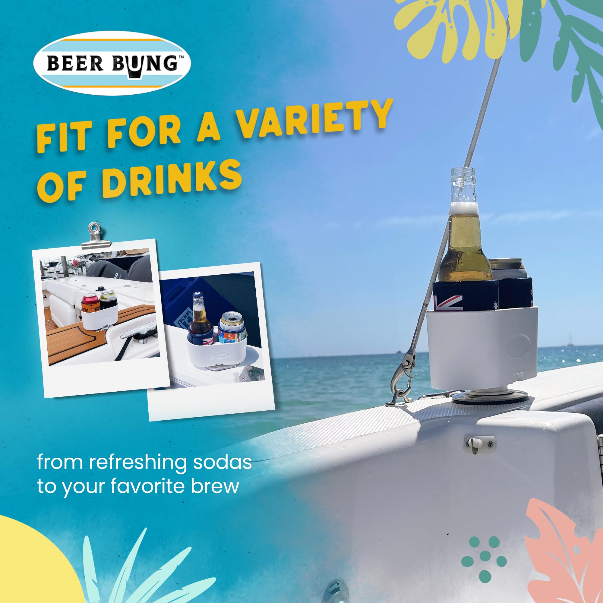 BEER BUNG cup holder fitting various drinks