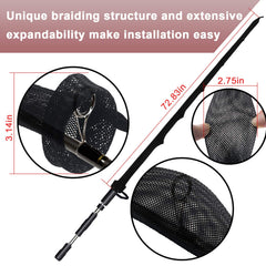 Beetwo fishing rod cover 4 pack Black variant