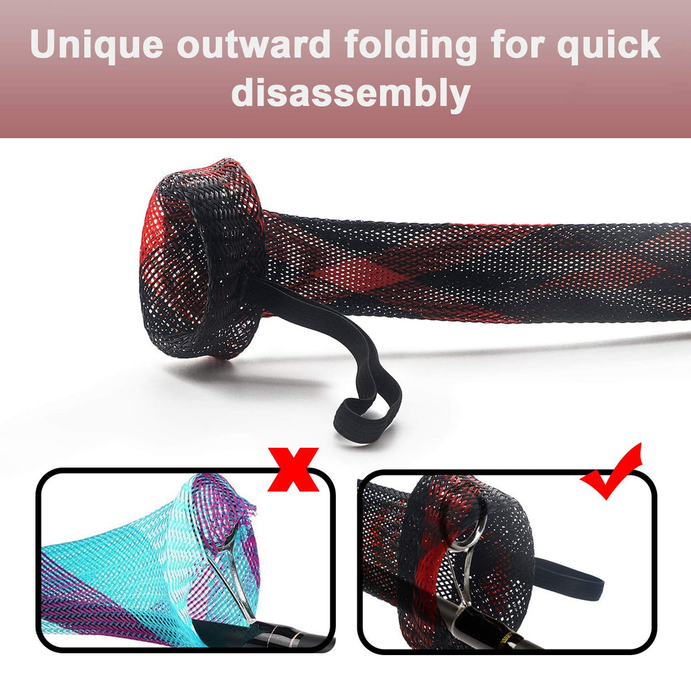 Beetwo rod sleeve protector with thick mesh