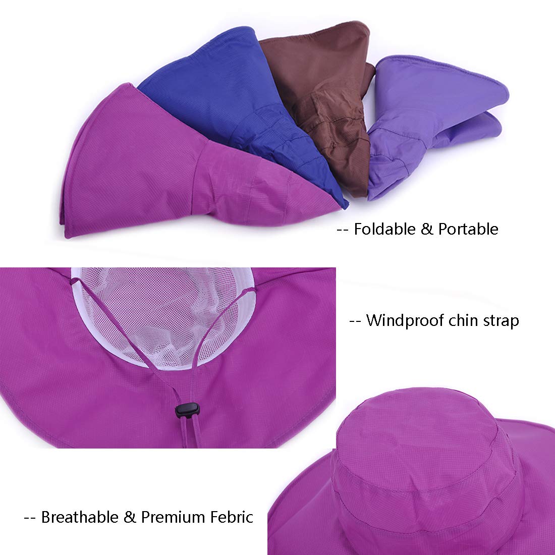 BeFur foldable rose red hat compact for travel and storage