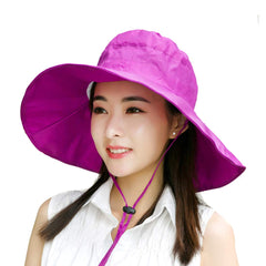 BeFur rose red waterproof rain boonie hat, front view, foldable for easy packing