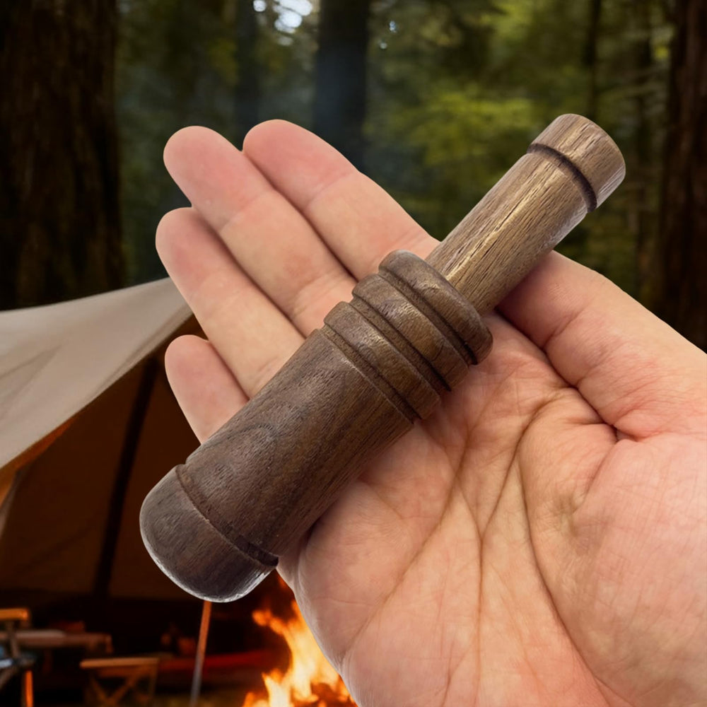 Beginner Duck Calls tucked into backpack, lightweight design supports easy carrying.