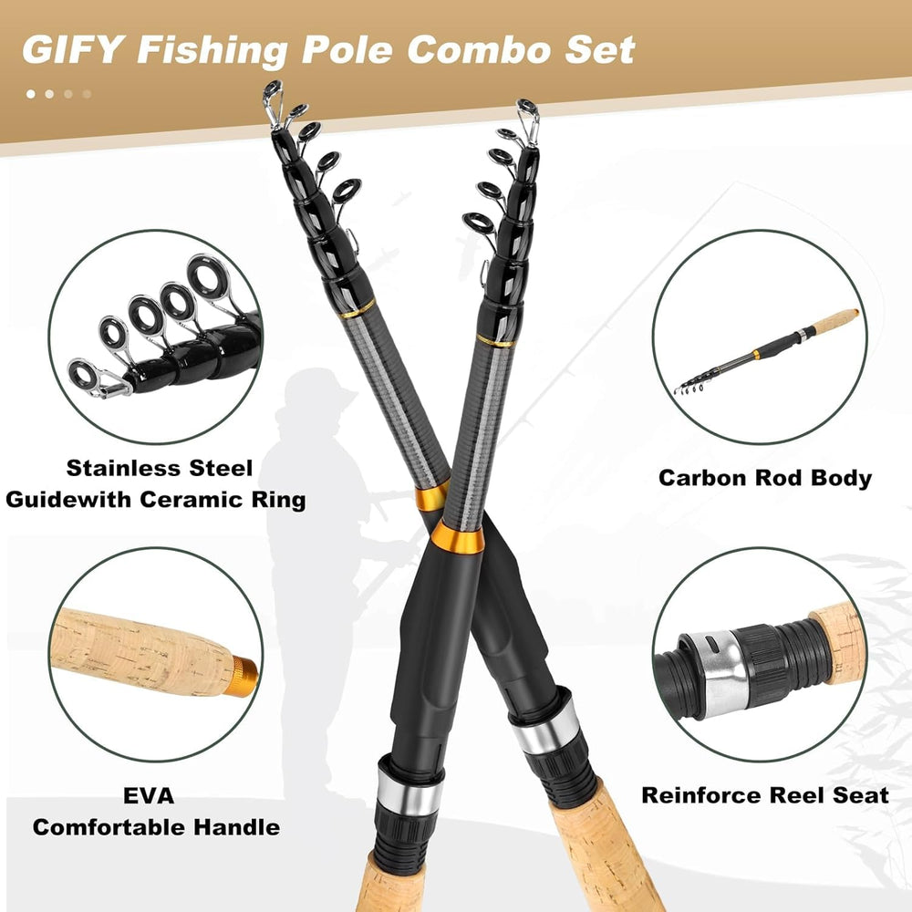 Beginner fishing kit with lures and hooks