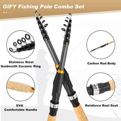 Beginner fishing kit with lures and hooks