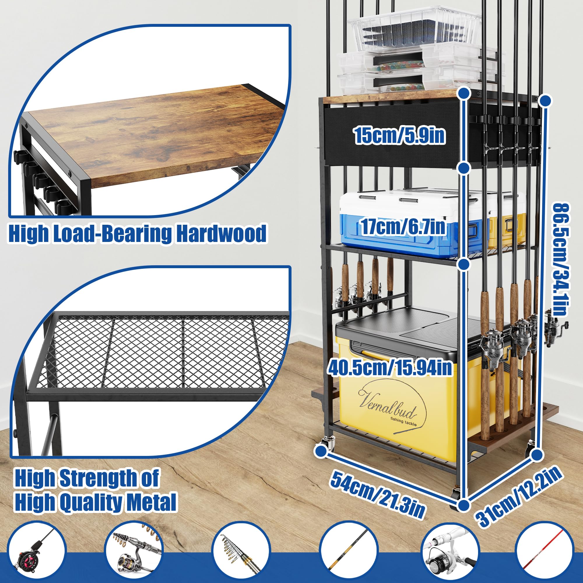 BEGULF garage organization solution fits in basement or workshop spaces.