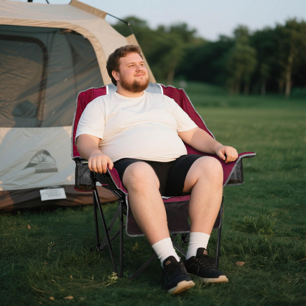 BeHairity heavy-duty steel-frame chair supports up to 400 lbs for sturdy seating.