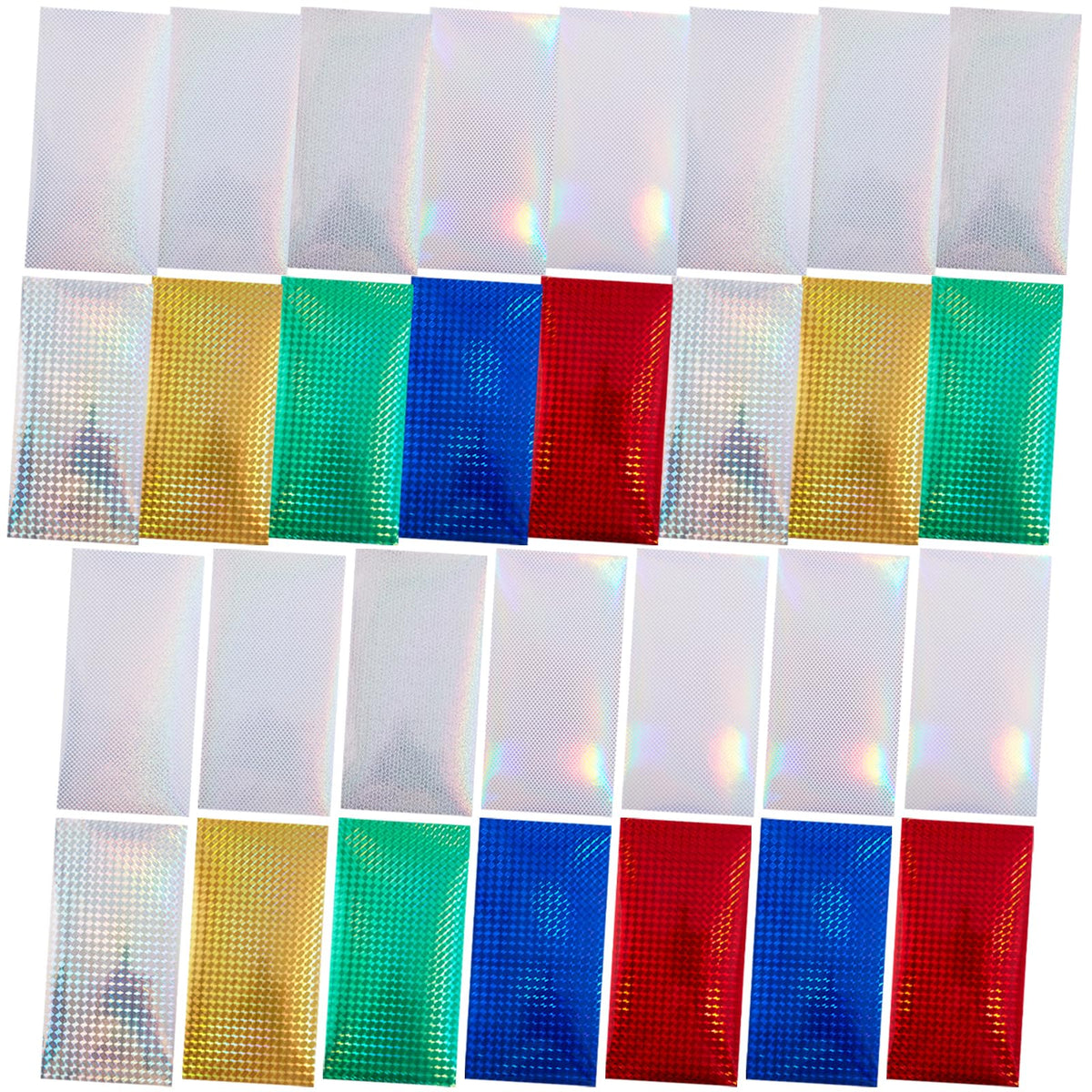 Beinkmake 30pcs holographic fishing lure tape on white background