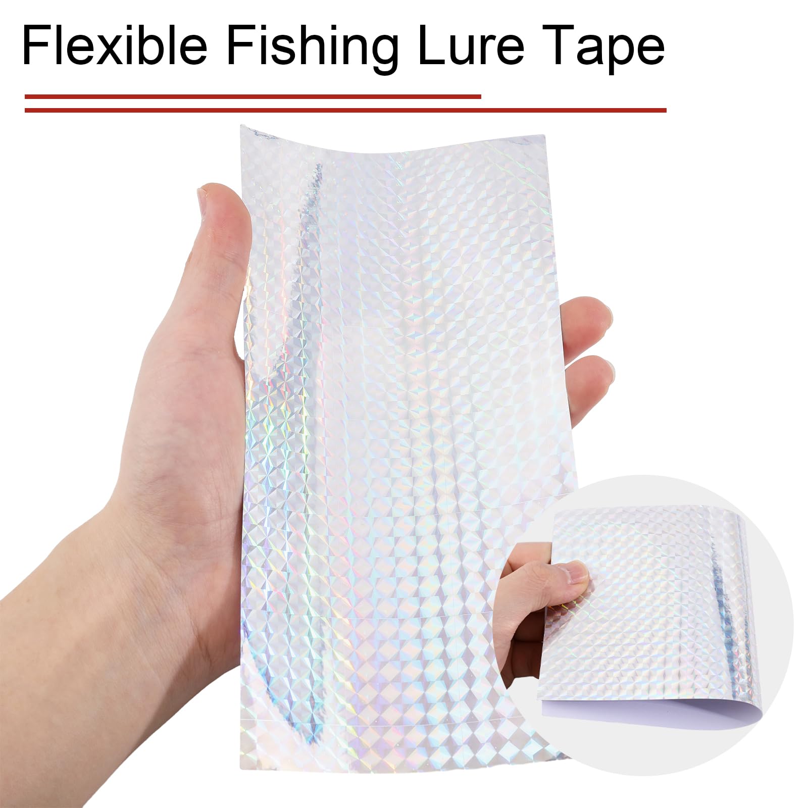 7.09 x 9.06 inch fishing lure tape sheet