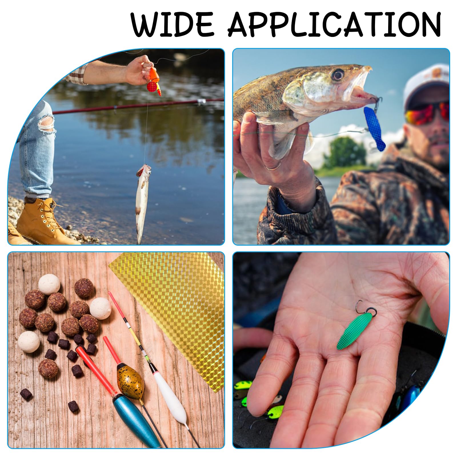 Lure tape applied to fishing bait