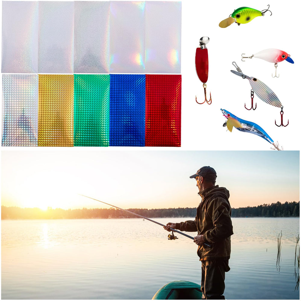 DIY fishing lure making with holographic tape