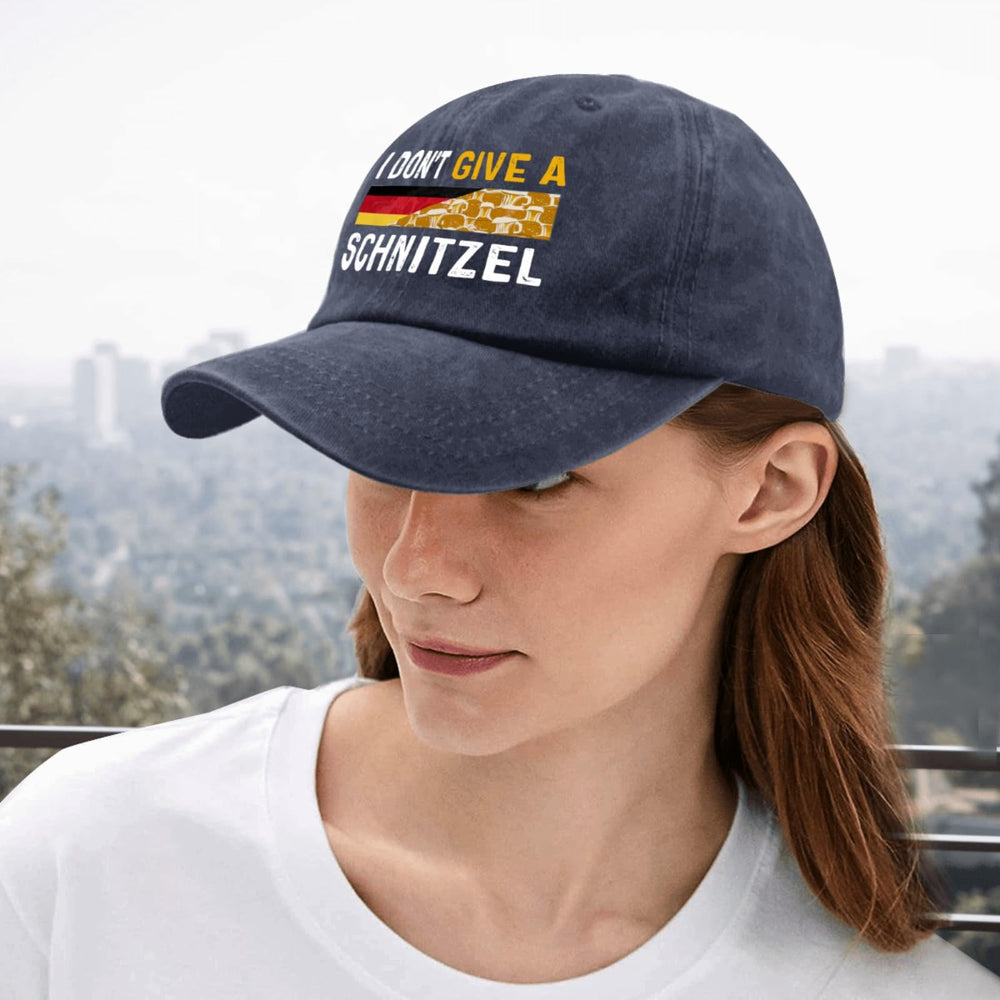 BEIXBE I Don't Give A Schnitzel adjustable-fit cap ideal for travel and sunny days