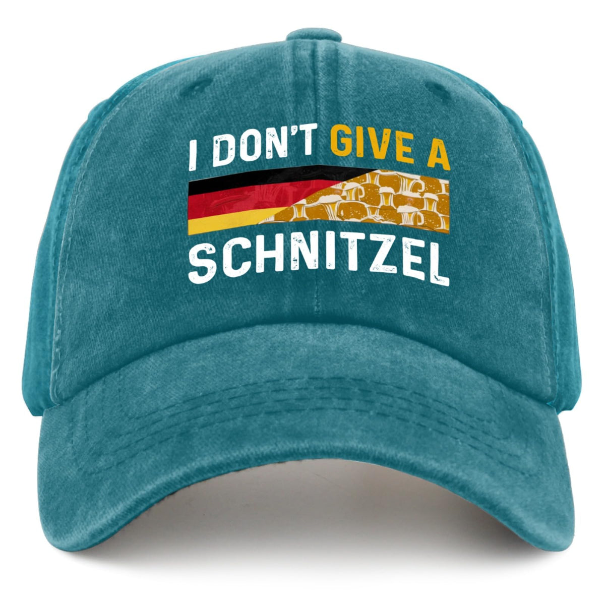 BEIXBE I Don't Give A Schnitzel hat front view for casual Oktoberfest vibes