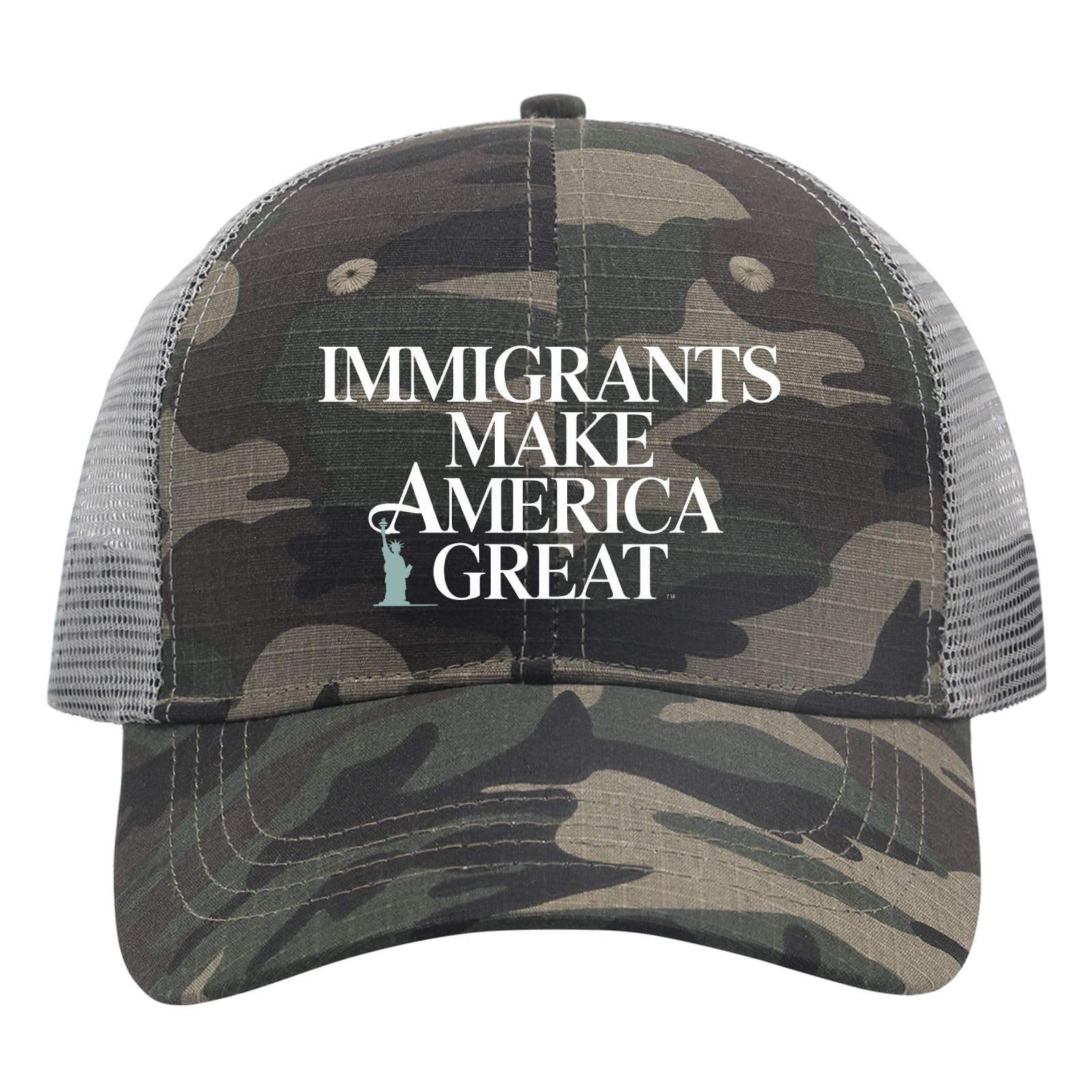 BEIXBE Immigrants Make America Great Hat front view for casual daily wear
