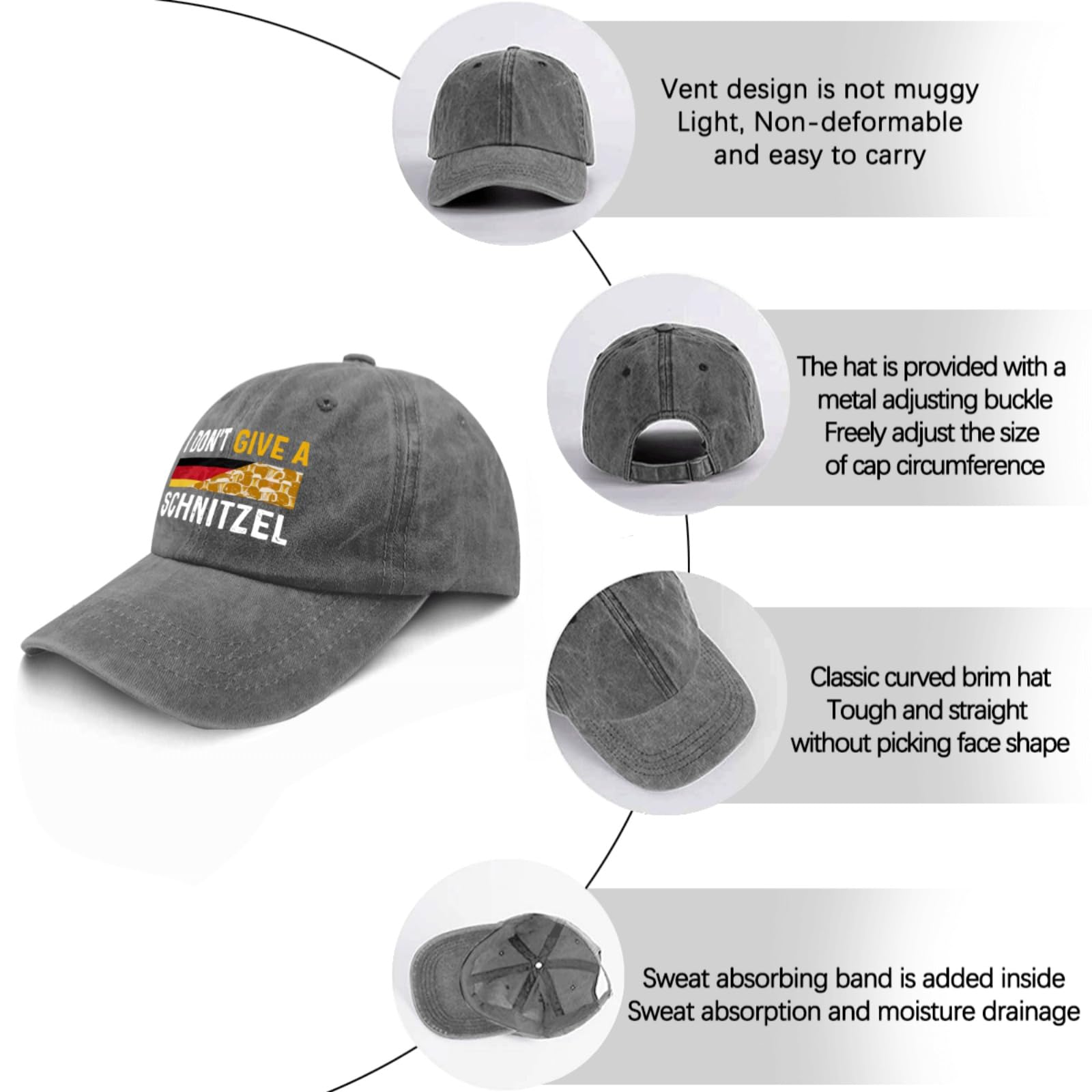 BEIXBE I Don't Give A Schnitzel hat gift idea for friends and family during Oktoberfest