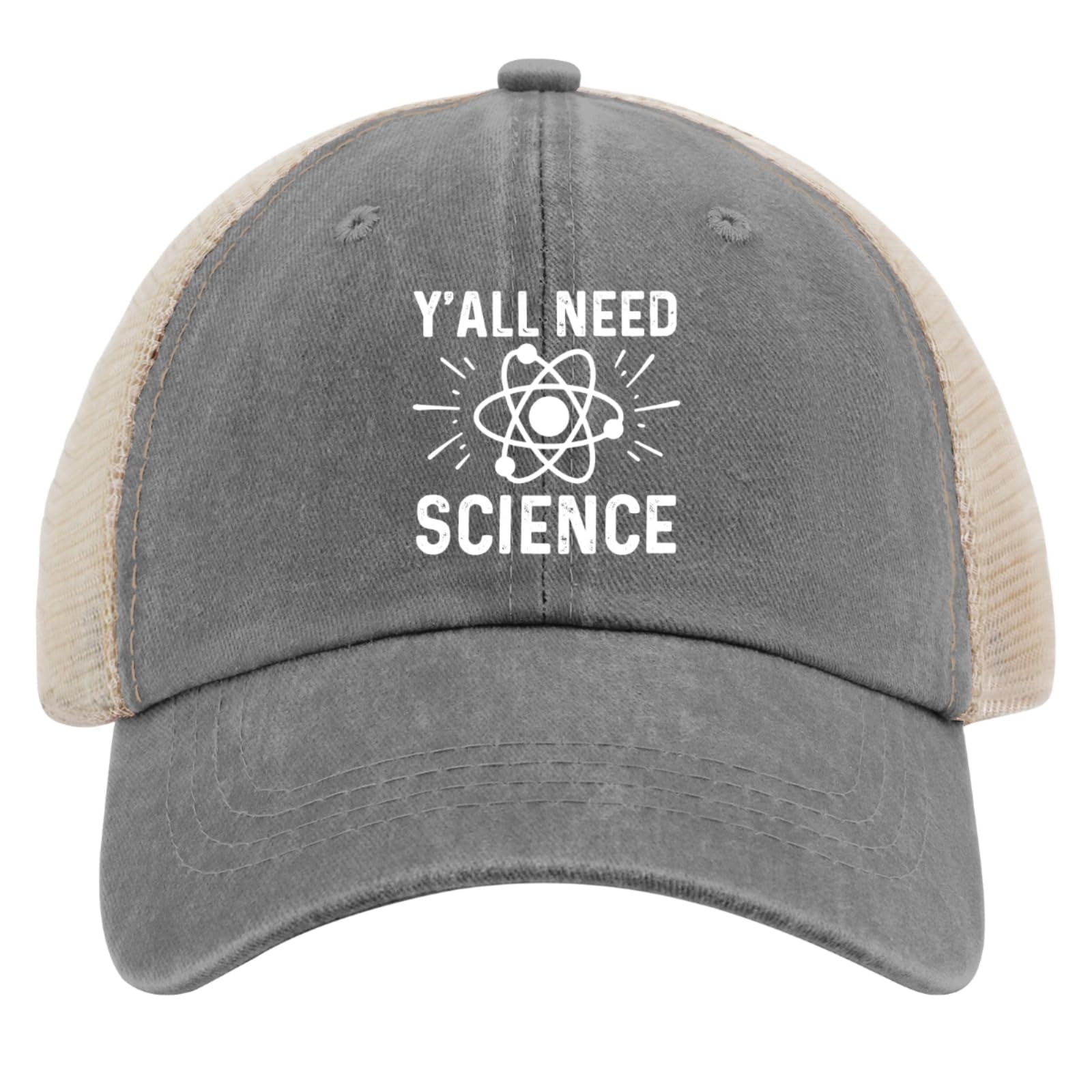 BEIXBE Y'all Need Science hat right side view presents casual unisex design