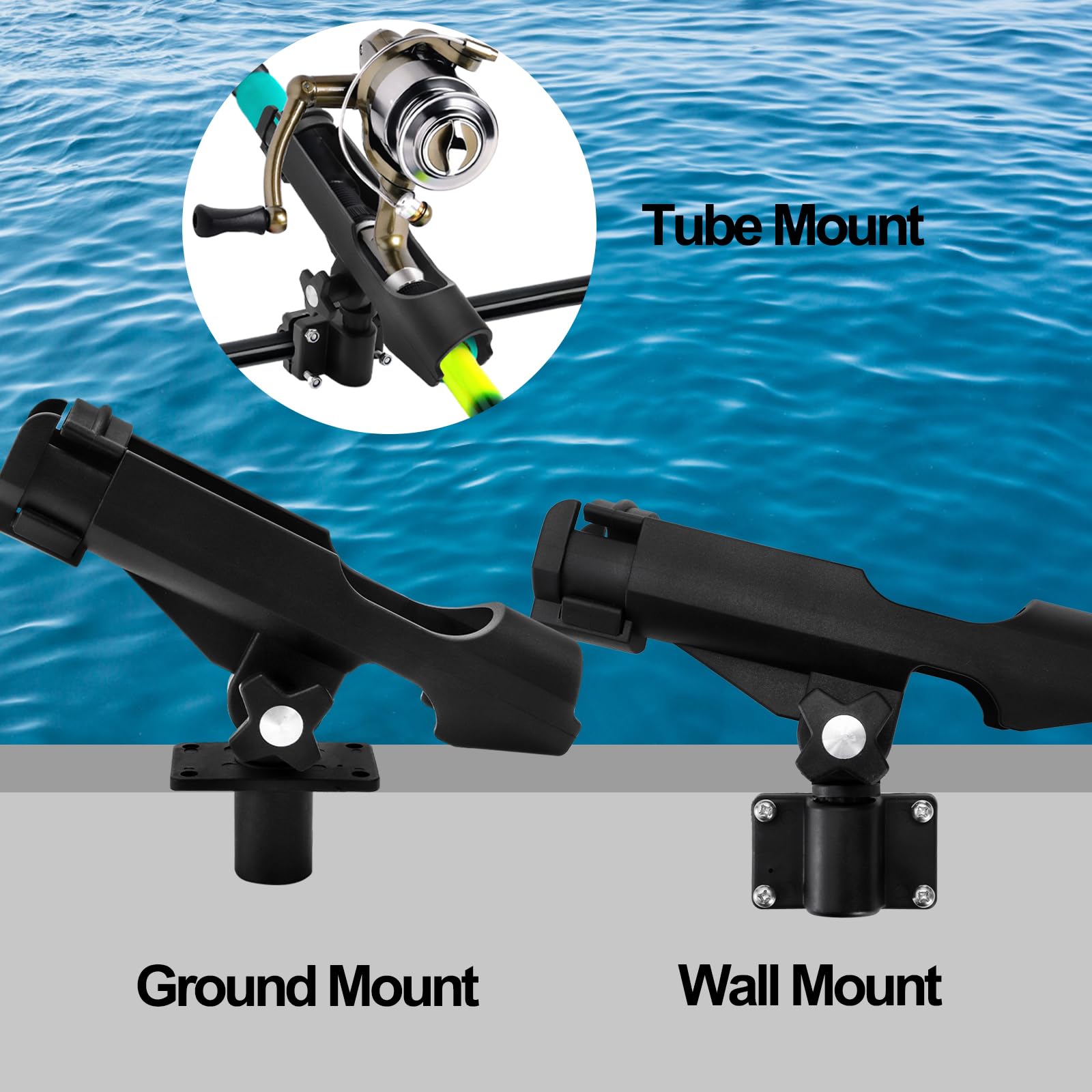 Spring-loaded tension knob for quick rod adjustment