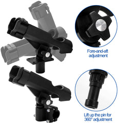 Two combo mounts for boat or kayak mounting