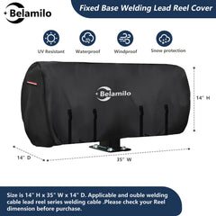 Belamilo welding lead reel cover bottom straps ensure secure fit during transport
