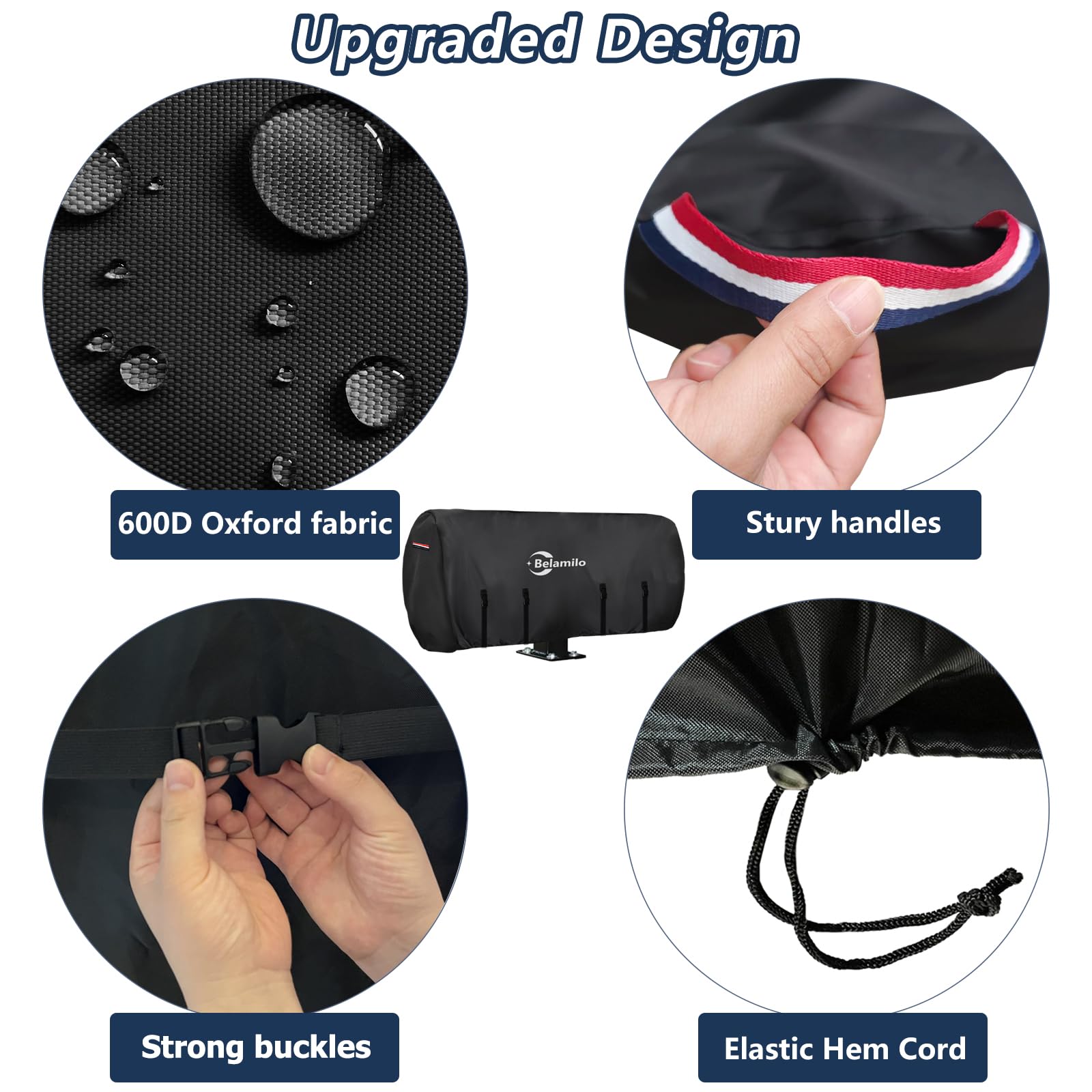 Belamilo welding lead reel cover elastic hem cord enables snug fit