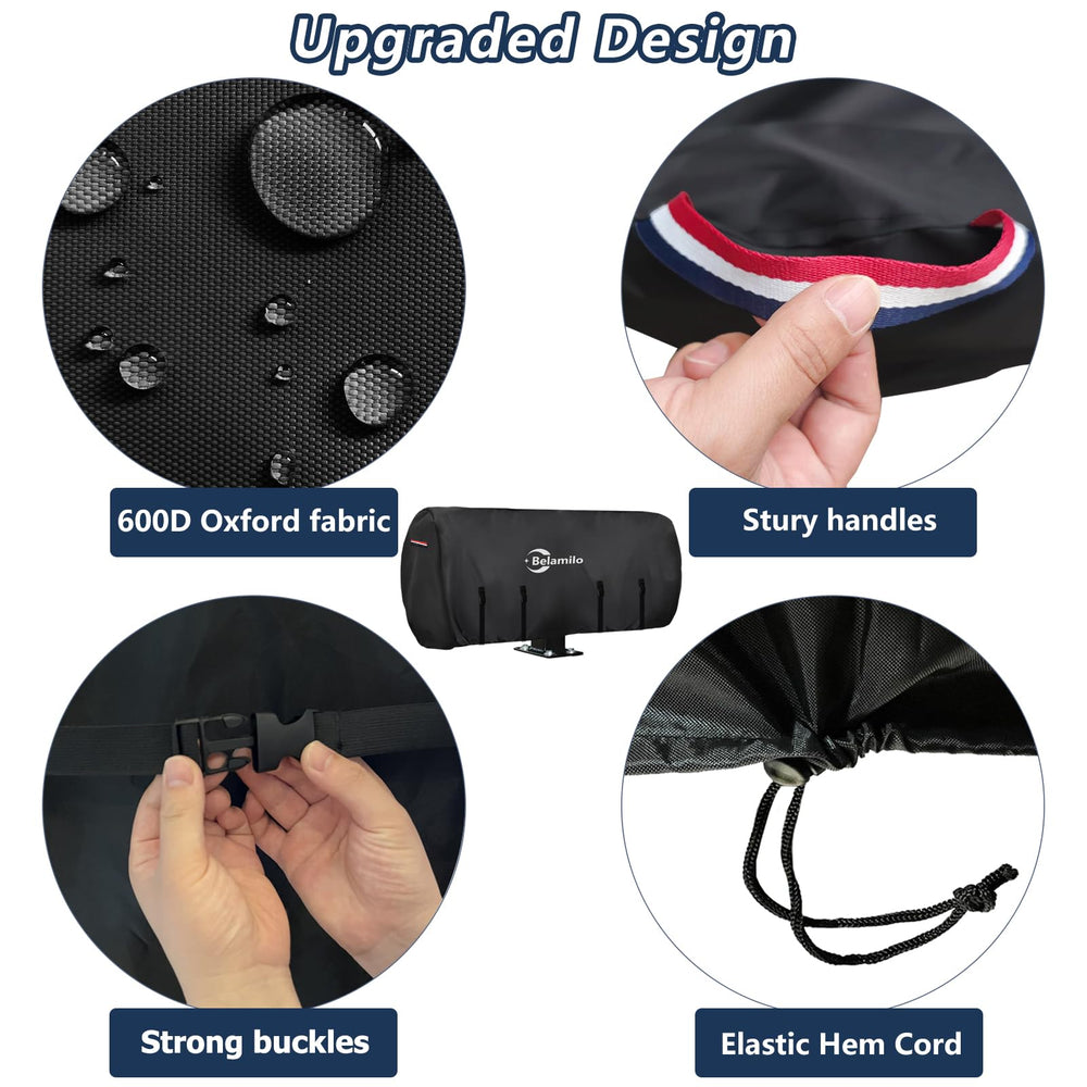Belamilo welding lead reel cover elastic hem cord enables snug fit