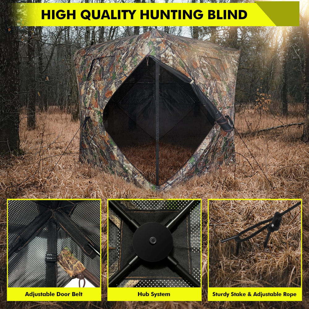 BELKIDZ Hunting Blind pop-up setup makes field deployment quick and solo-friendly.