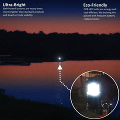 Bell+Howell Taclight Lantern Pro collapsed for easy packing.