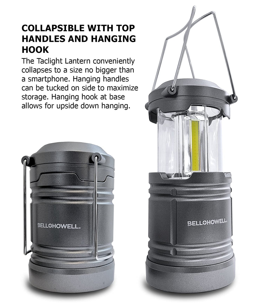 Bell+Howell Taclight Lantern Pro extended for bright outdoor illumination.