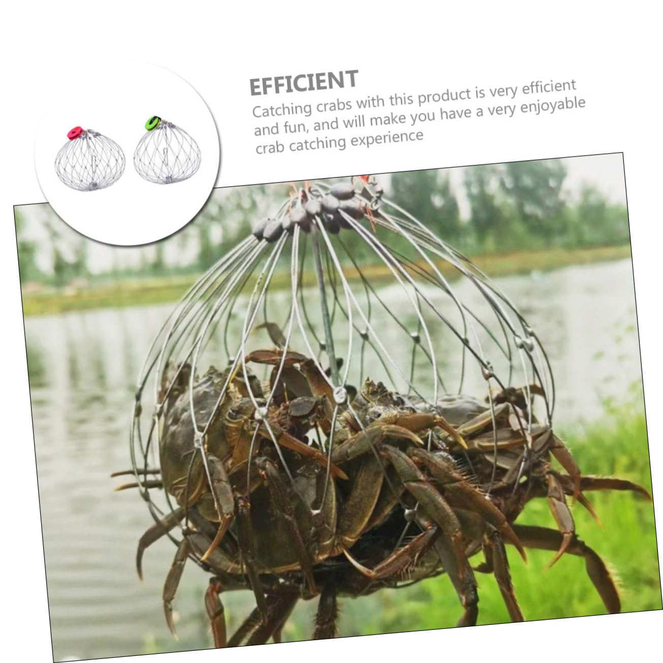 BELLIFFY crayfish trap with flexible design to secure catches