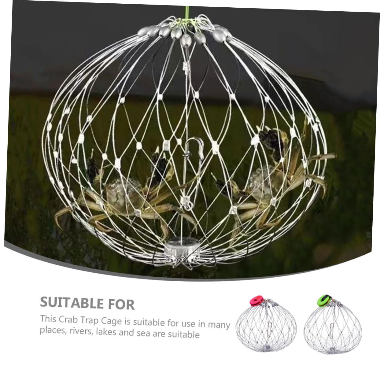BELLIFFY wire crab catcher resists bending for repeated trips