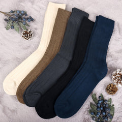 Belloxis Alpaca Socks winter-outfit demonstrates versatile use for outdoors and indoors