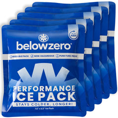 Below Zero compact ice pack 7.5x6.5 inches keeps lunch boxes cold all day.