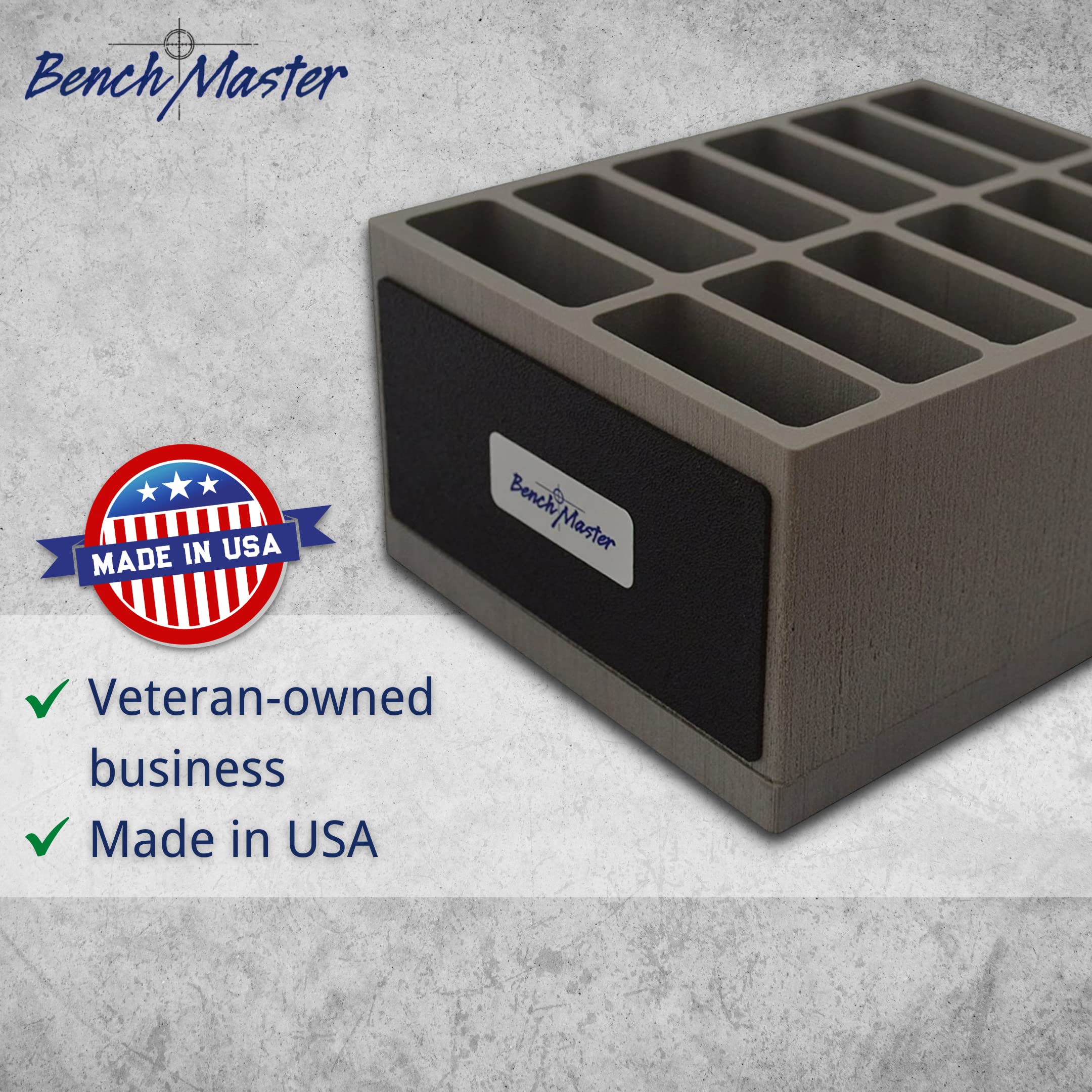 BenchMaster AR Mag Rack in gun safe for quick access