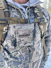 Bend-Able Guide Express demonstrates neck lanyard and hook-and-loop mounting for hands-free use.