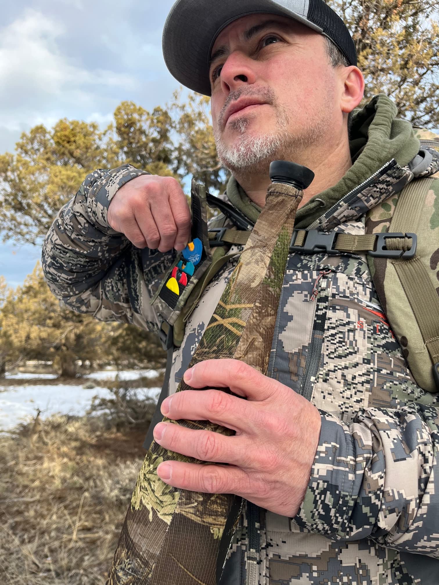 Bend-Able Reed Quiver Express field-ready for all-day elk and turkey hunts