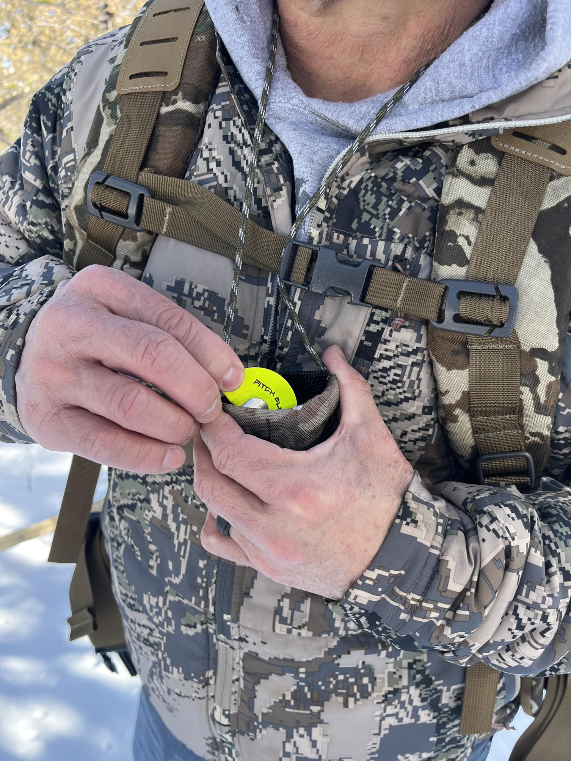 Bend-Able Reed Quiver Pouch squeeze opening for silent access.