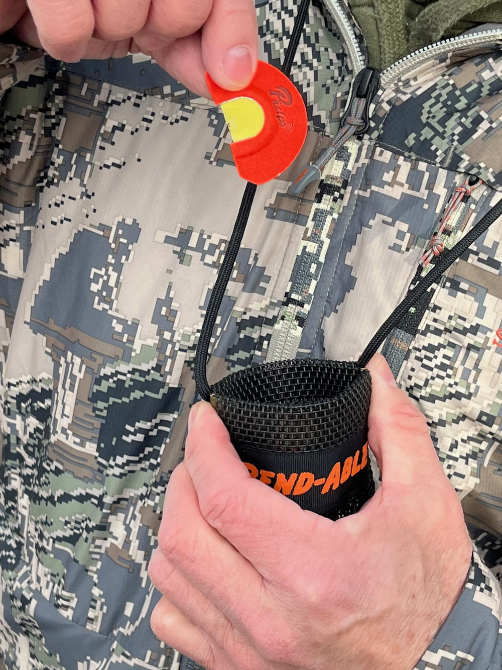 Bend-Able Reed Quiver Pouch holds 12-plus reeds for elk, turkey, and coyotes