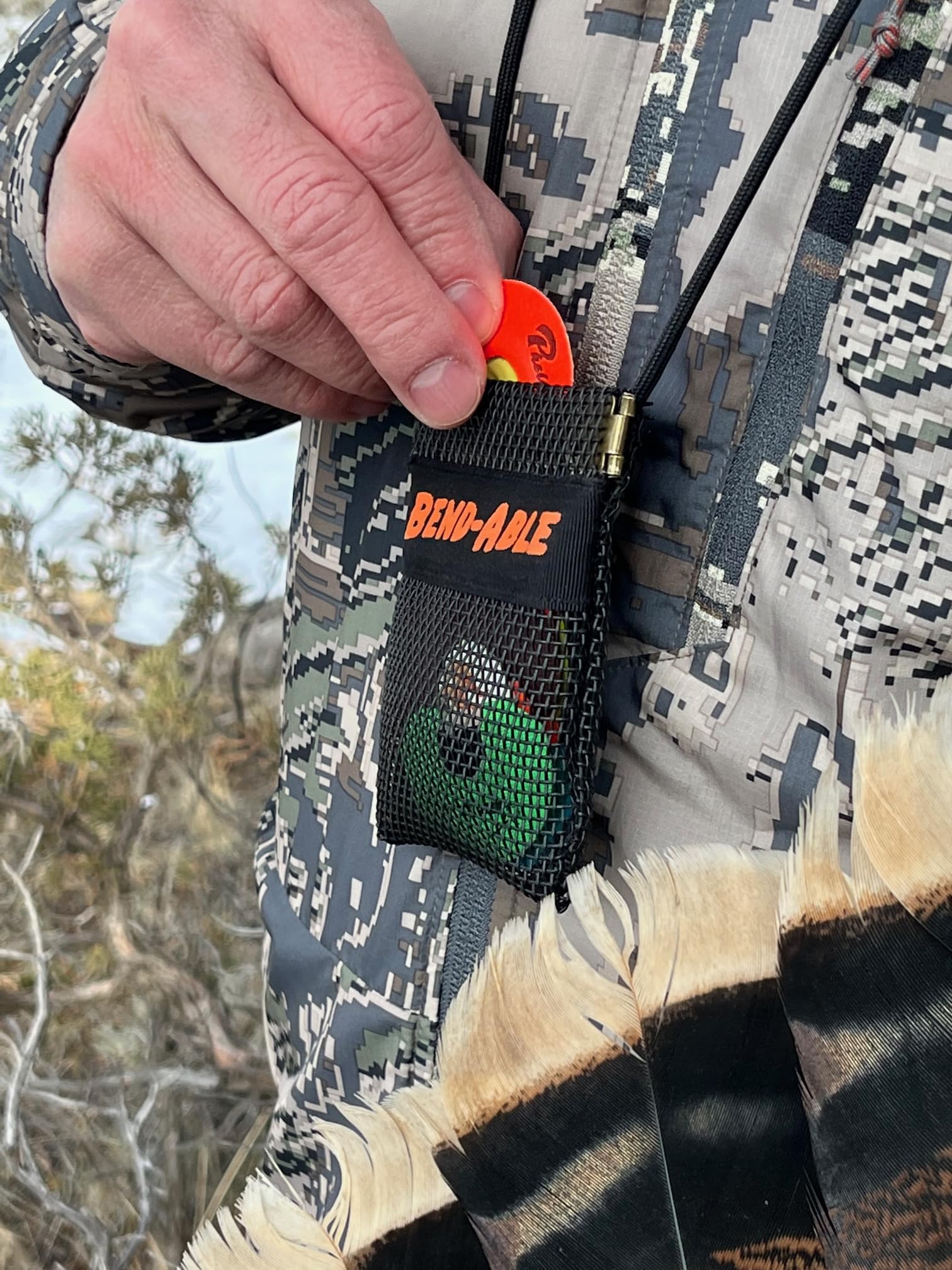 Bend-Able Reed Quiver Pouch made in the USA, durable hunting gear