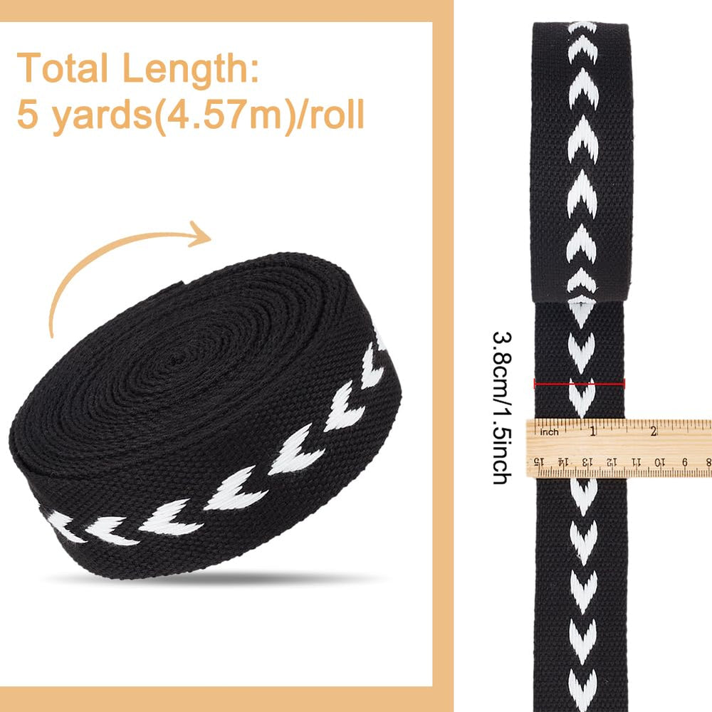 BENECREAT 38mm flat webbing closeup shows strong, quick-drying material for repairs.