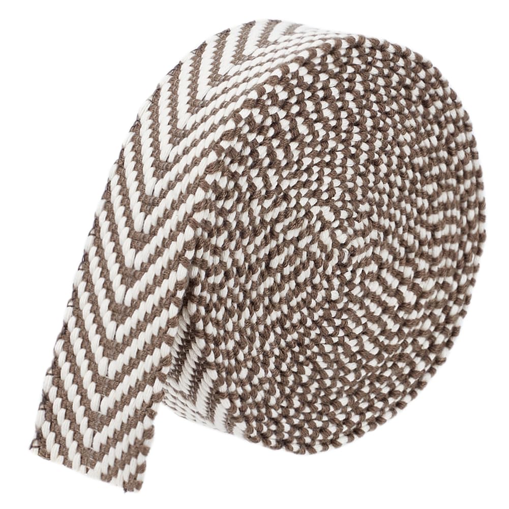 BENECREAT 5 yards polycotton webbing with olive arrow pattern for durable tote handles.